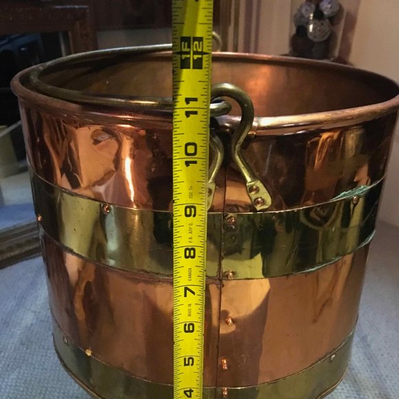 MCM Copper and Brass Coal Bucket - Picture 4 of 6